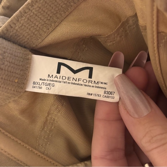 Maidenform Waist Slimmer tan, beige, corset girdle shapewear - Size 8/XL - Picture 3 of 3